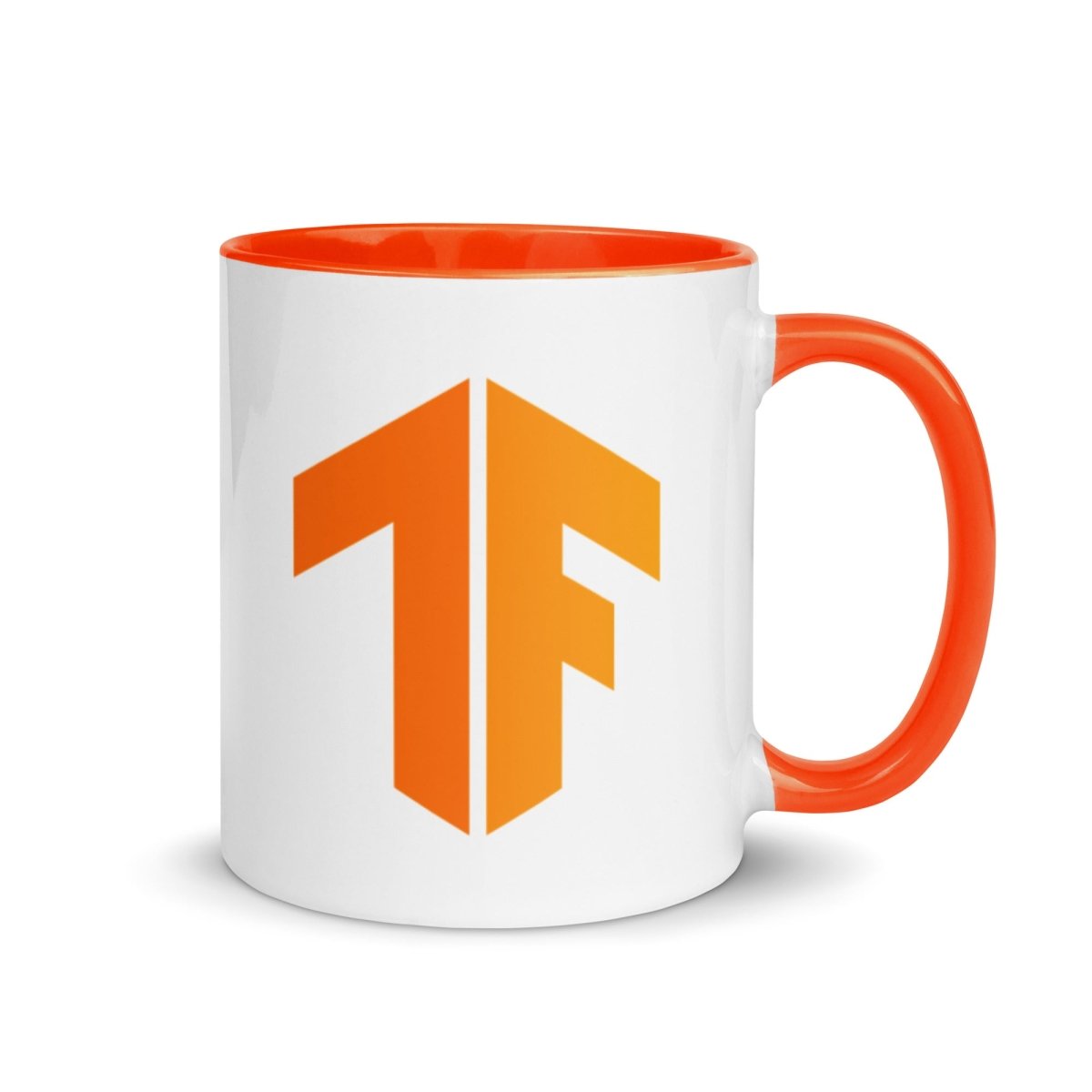 TensorFlow 2 Icon Mug with Color Inside - Orange - AI Store
