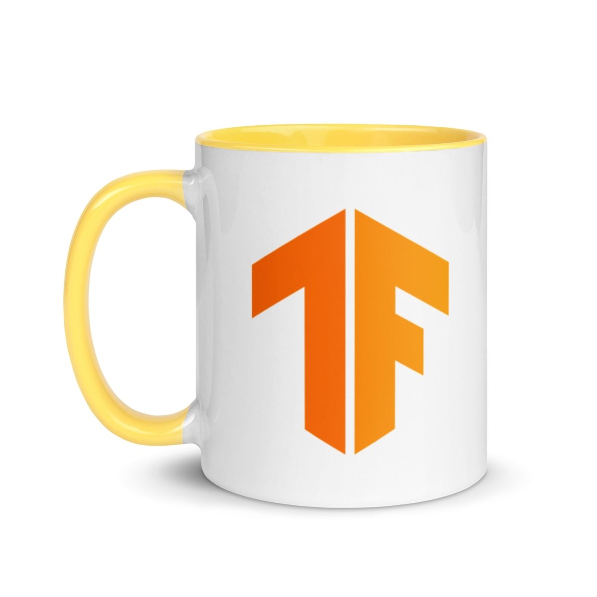 TensorFlow 2 Icon Mug with Color Inside - Yellow - AI Store