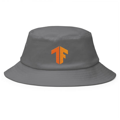 TensorFlow 2 Icon True - Color Embroidered Bucket Hat - Grey - AI Store