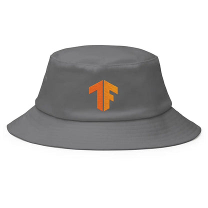 TensorFlow 2 Icon True-Color Embroidered Bucket Hat - Grey