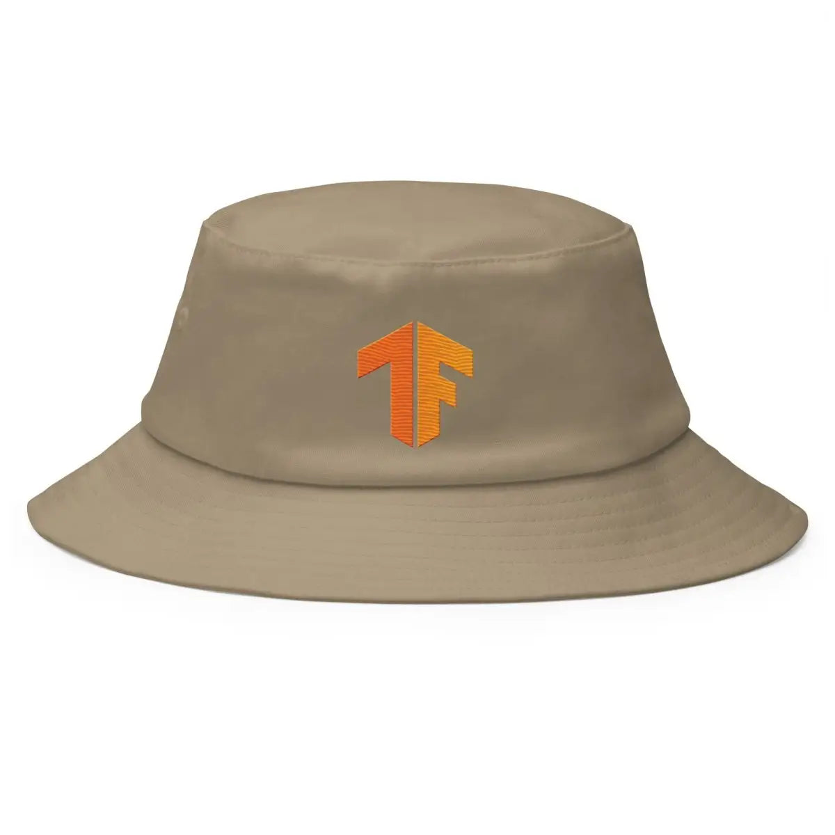 TensorFlow 2 Icon True-Color Embroidered Bucket Hat - Khaki