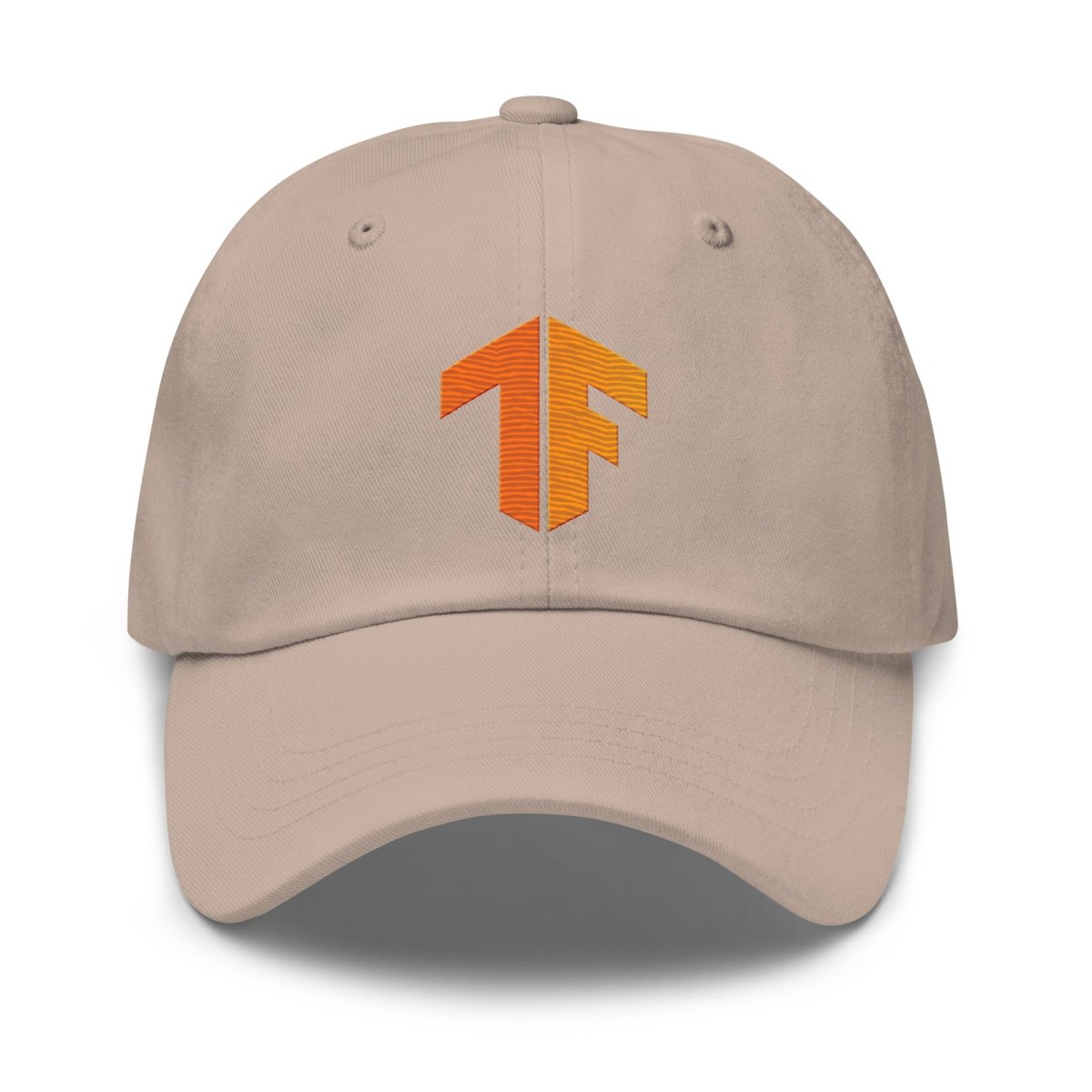 TensorFlow 2 Icon True - Color Embroidered Cap - Stone - AI Store