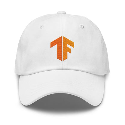 TensorFlow 2 Icon True - Color Embroidered Cap - White - AI Store