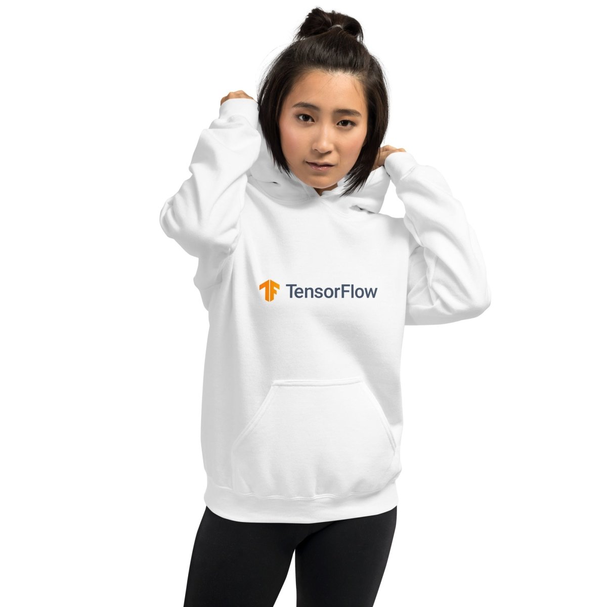 TensorFlow 2 Logo Hoodie (unisex) - White - AI Store