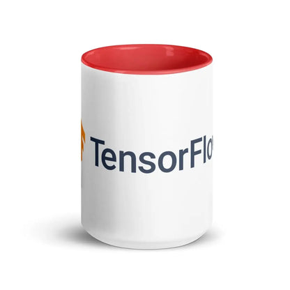 TensorFlow 2 Logo Mug with Color Inside - Red / 15 oz