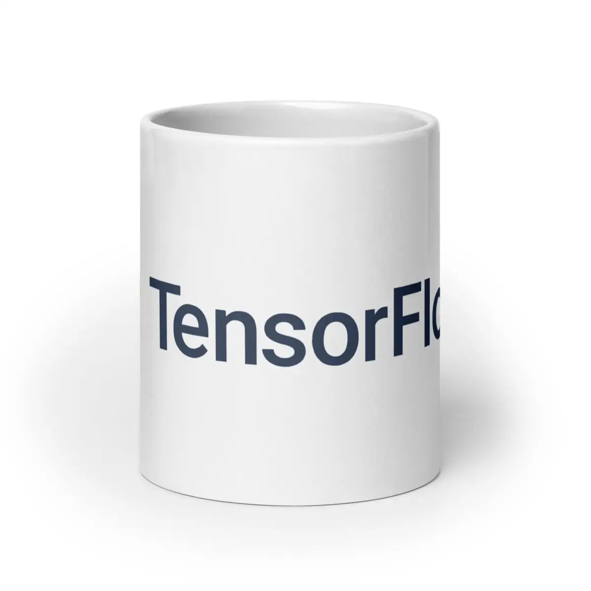 TensorFlow 2 Logo White Glossy Mug - 20 oz