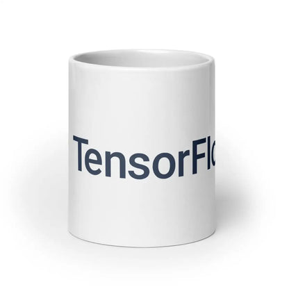 TensorFlow 2 Logo White Glossy Mug - 20 oz