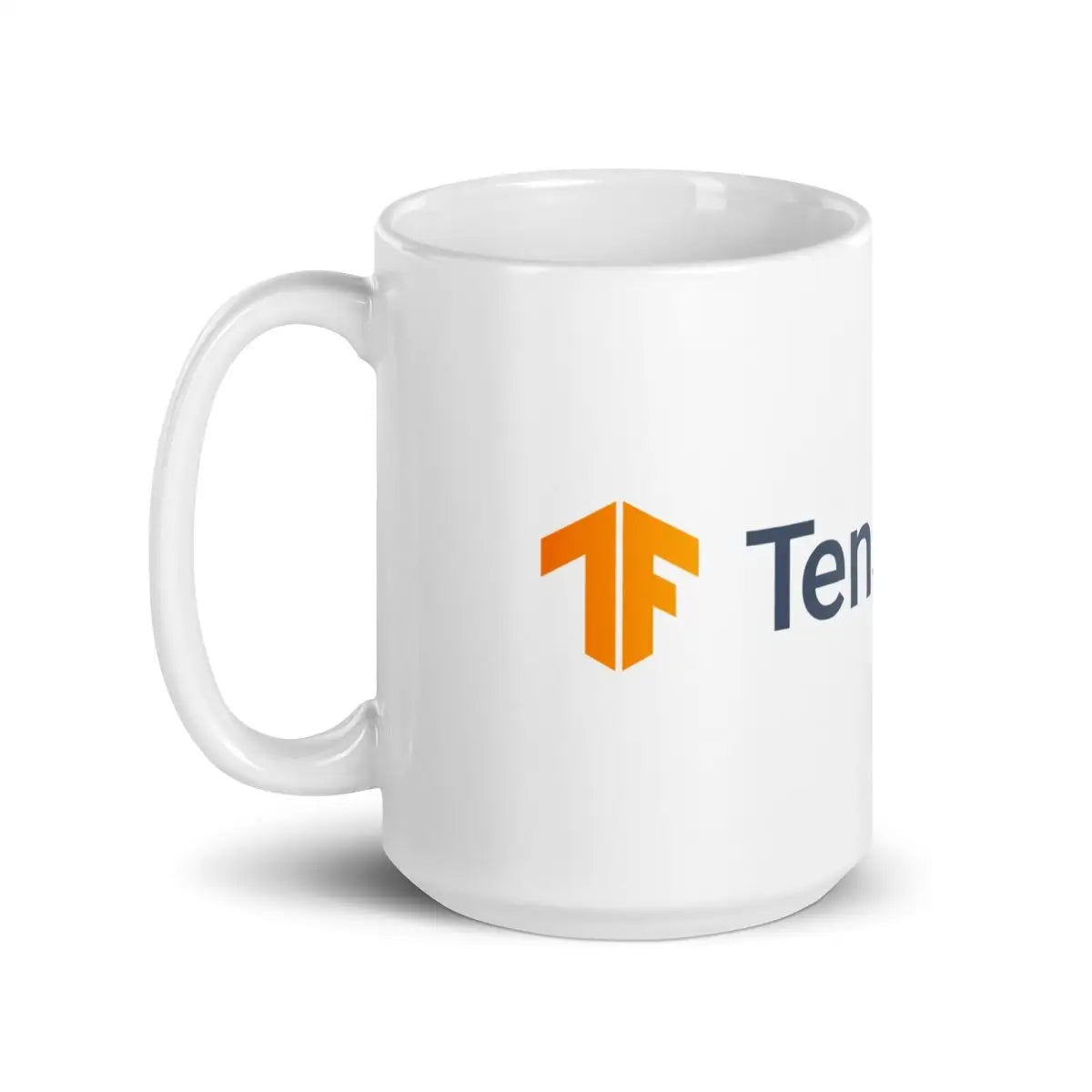 TensorFlow 2 Logo White Glossy Mug