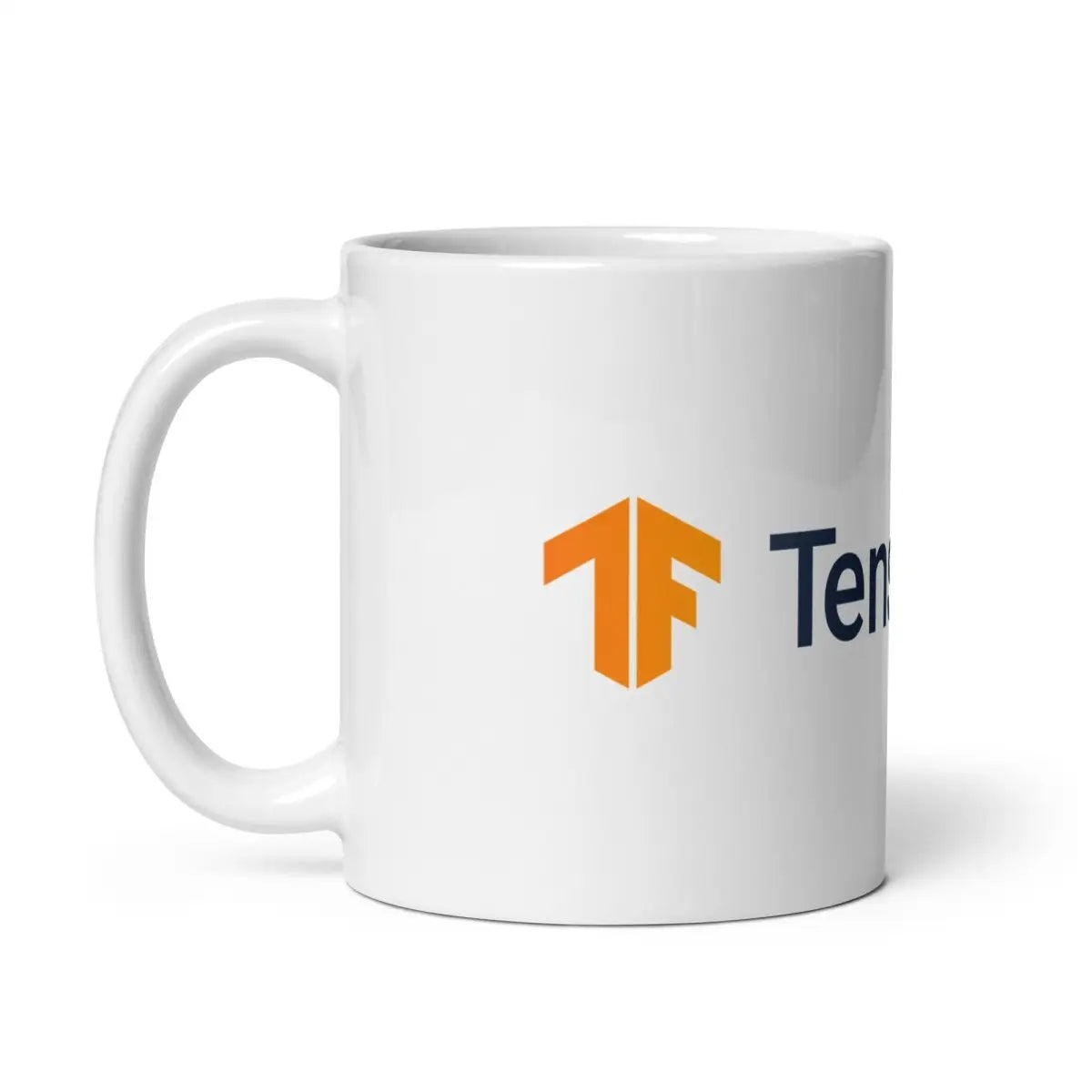 TensorFlow 2 Logo White Glossy Mug