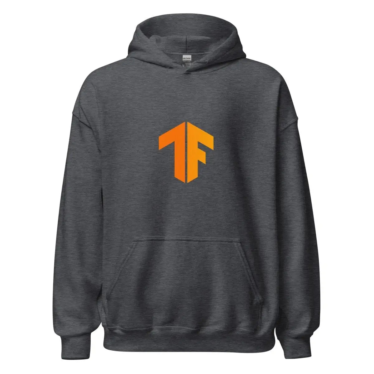 TensorFlow 2 Small Icon Hoodie (unisex) - Dark Heather / M