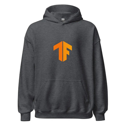 TensorFlow 2 Small Icon Hoodie (unisex) - Dark Heather / M