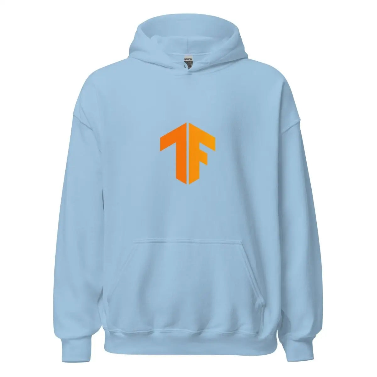 TensorFlow 2 Small Icon Hoodie (unisex) - Light Blue / M