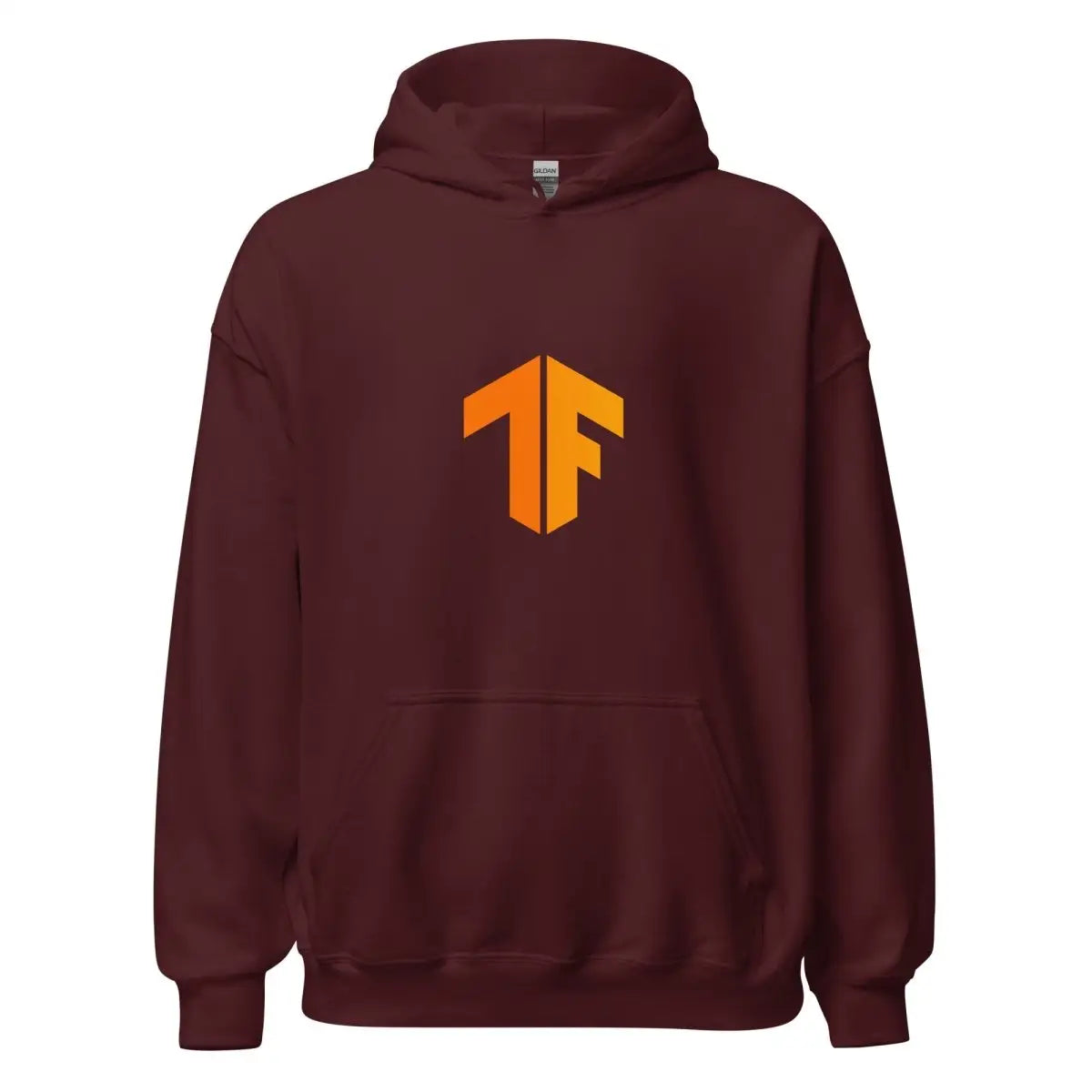 TensorFlow 2 Small Icon Hoodie (unisex) - Maroon / M