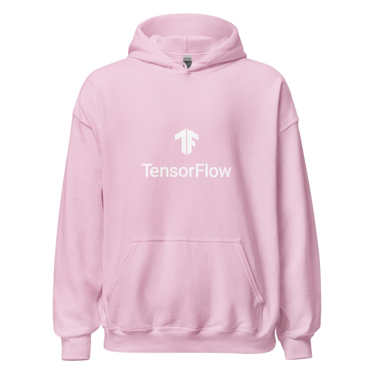 TensorFlow 2 White Stacked Logo Hoodie (unisex) - Light Pink - AI Store