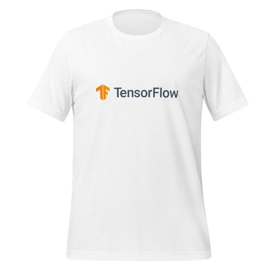TensorFlow Dark Logo T - Shirt (unisex) - White - AI Store