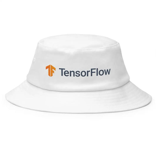 The Tensorflow Dark Logo True-color Hat White.