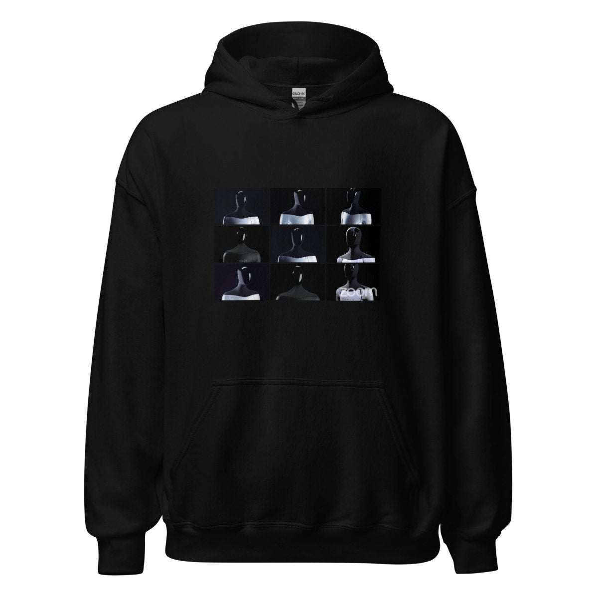 Tesla Bot (Optimus) Zoom Call Hoodie (unisex) - Black - AI Store