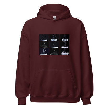 Tesla Bot (Optimus) Zoom Call Hoodie (unisex) - Maroon - AI Store