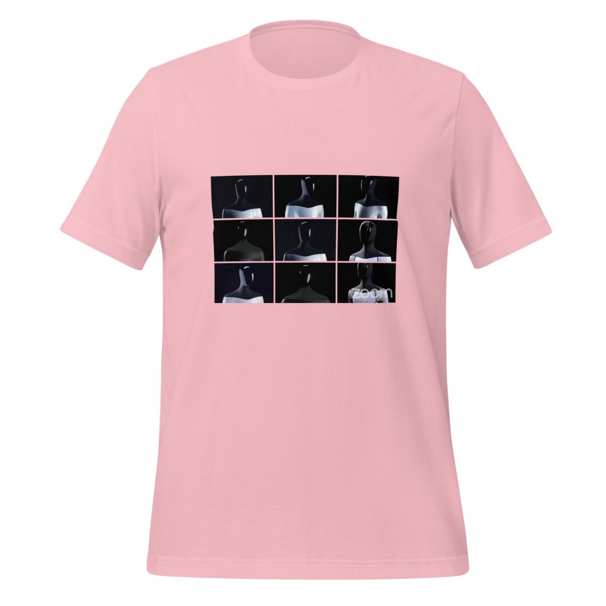 Tesla Bot (Optimus) Zoom Call T - Shirt (unisex) - Pink - AI Store