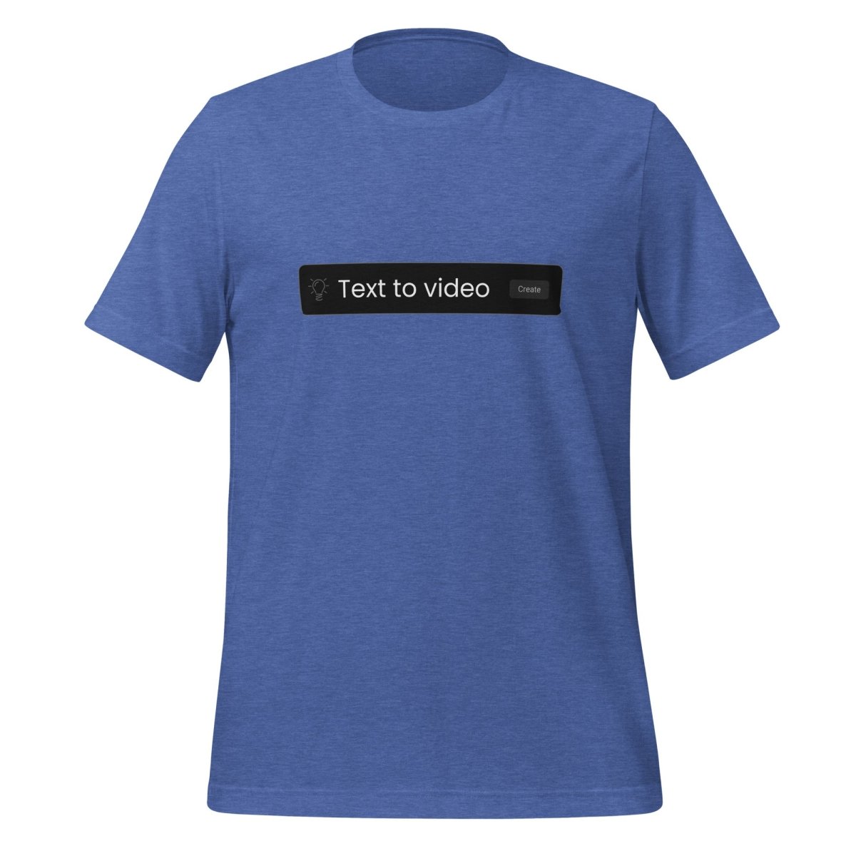 Text to Video Prompt T-Shirt (unisex) - Heather True Royal - AI Store