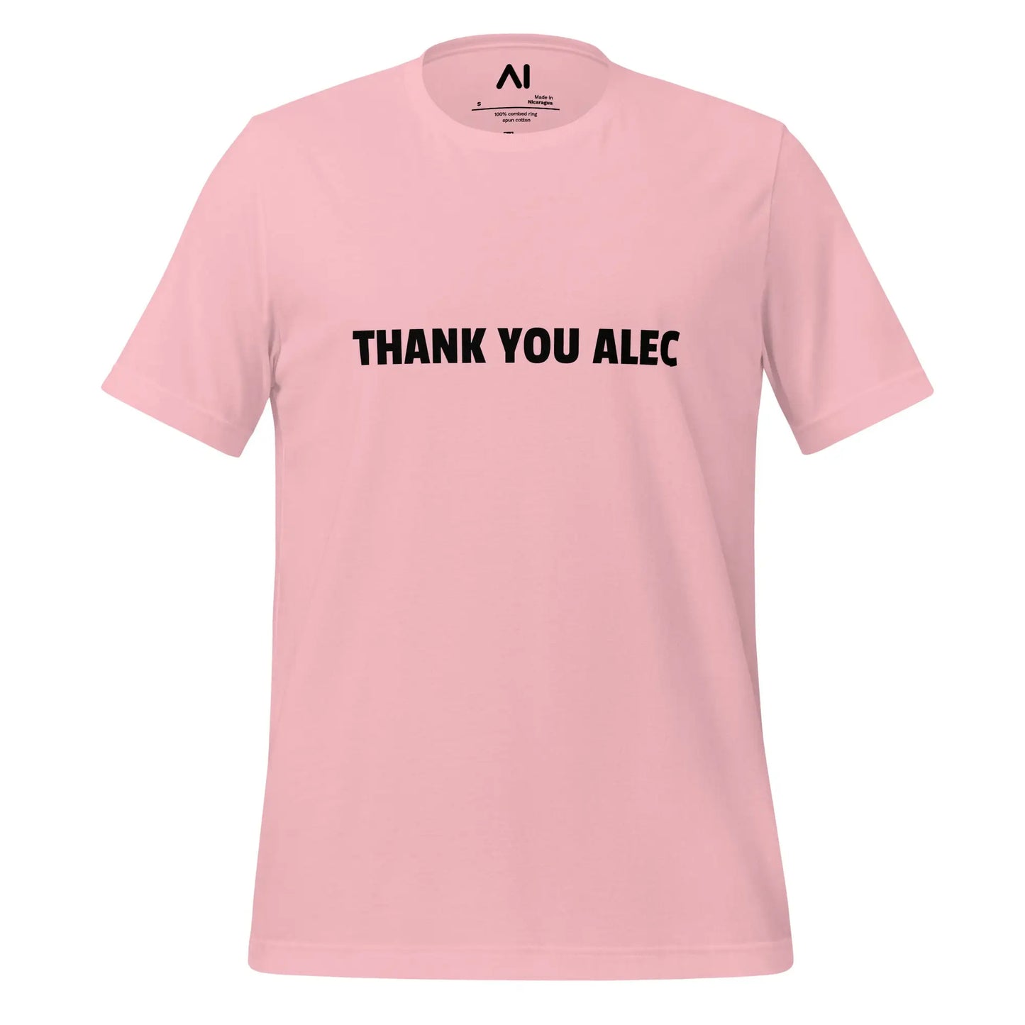 THANK YOU ALEC T-Shirt (unisex) - Pink / M