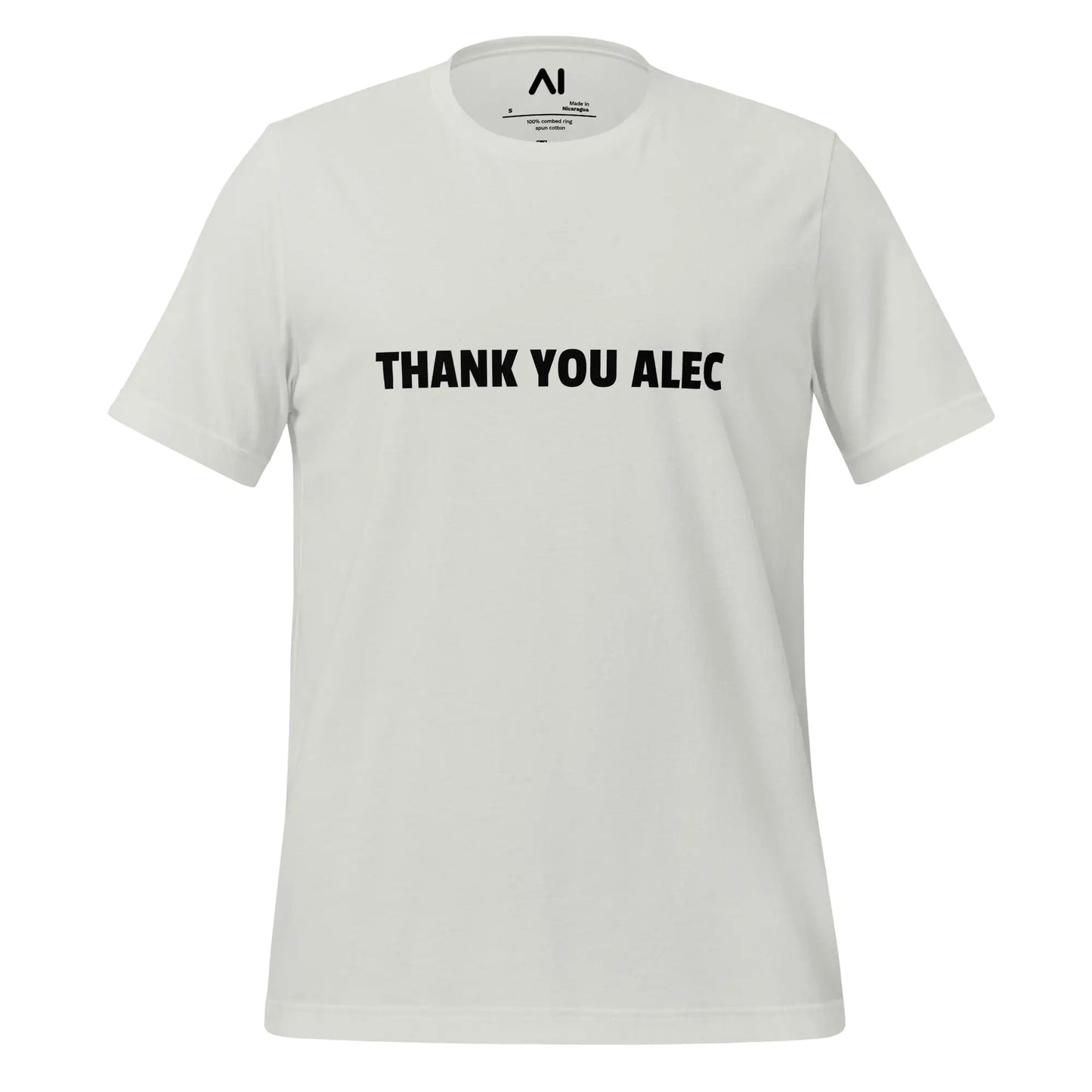 THANK YOU ALEC T-Shirt (unisex) - Silver / M