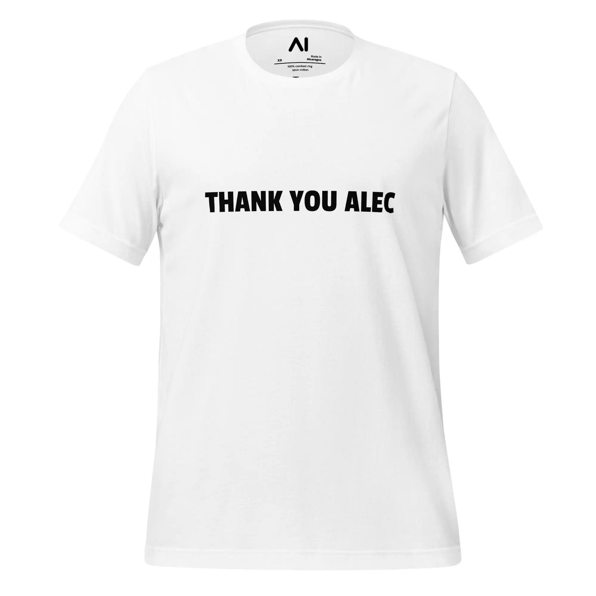 THANK YOU ALEC T-Shirt (unisex) - White / M