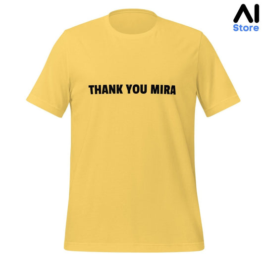 THANK YOU MIRA T - Shirt (unisex) - Yellow - AI Store