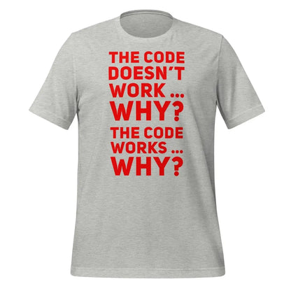 The code doesn’t work why? T-Shirt 1 (unisex) - Athletic Heather / M