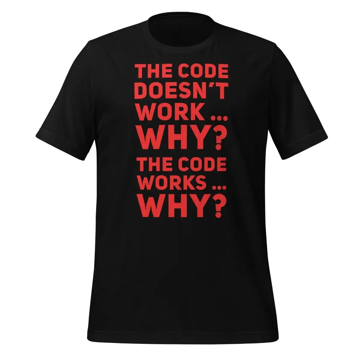 The code doesn’t work why? T-Shirt 1 (unisex) - Black / M