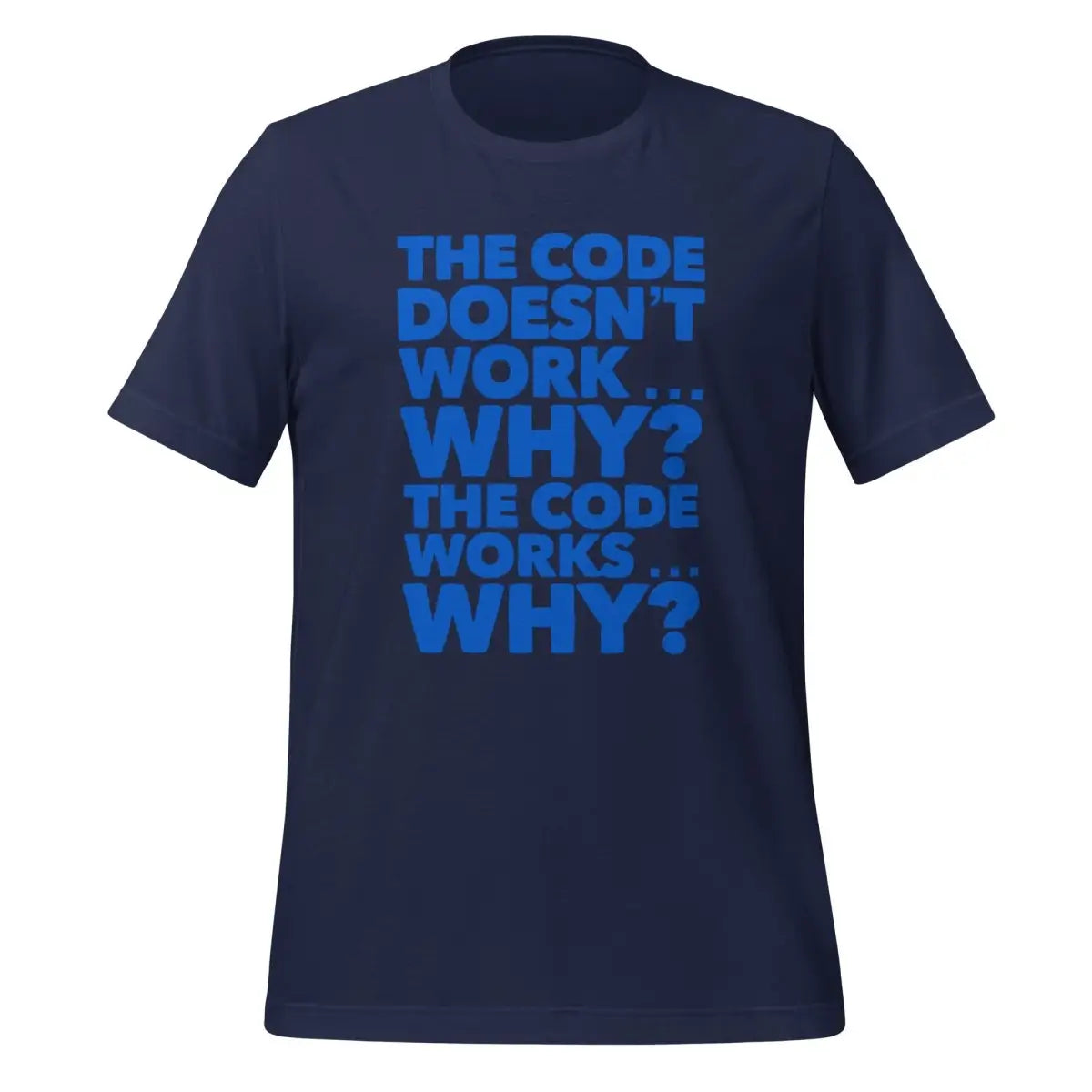 The code doesn’t work why? T-Shirt 2 (unisex) - Navy / M