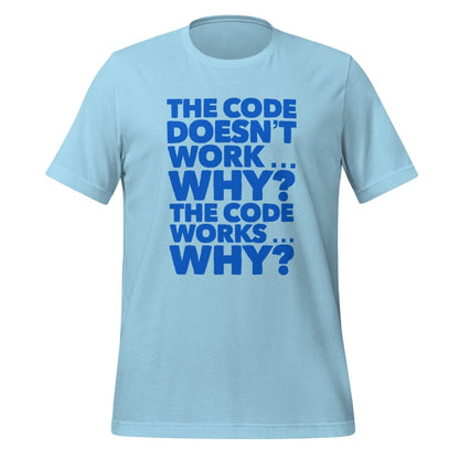 The code doesn't work, why? T - Shirt 2 (unisex) - Ocean Blue - AI Store