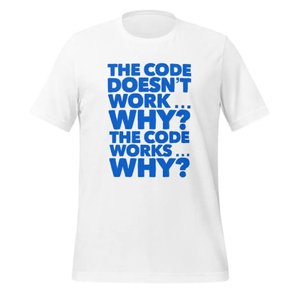 The code doesn’t work why? T-Shirt 2 (unisex) - White / M