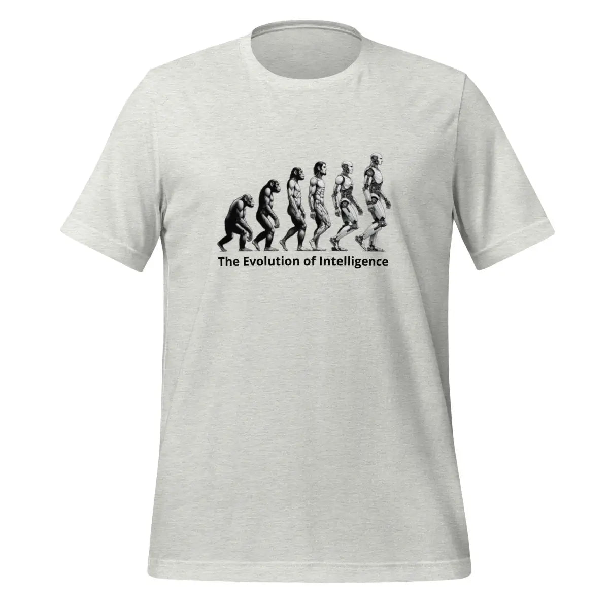 The Evolution of Intelligence T-Shirt (unisex) - Ash / M