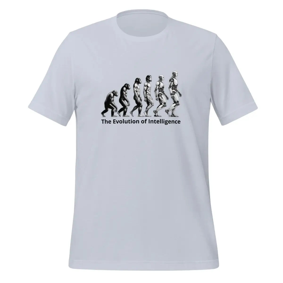 The Evolution of Intelligence T-Shirt (unisex) - Light Blue / M