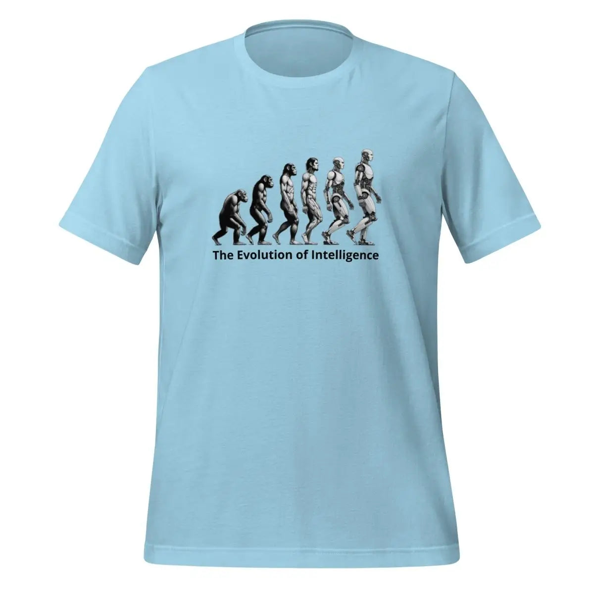 The Evolution of Intelligence T-Shirt (unisex) - Ocean Blue / M