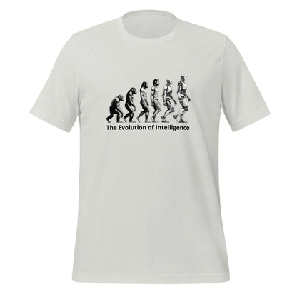 The Evolution of Intelligence T-Shirt (unisex) - Silver / M