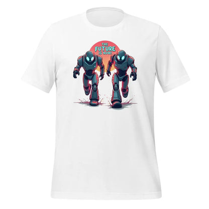 THE FUTURE IS NOW! Robots T-Shirt (unisex) - White / M