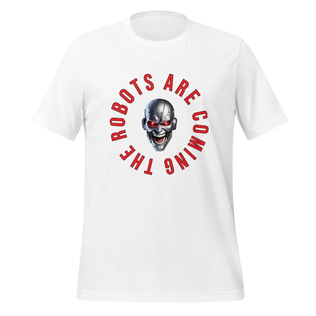 The Robots Are Coming Circle T-Shirt (unisex) - White / M