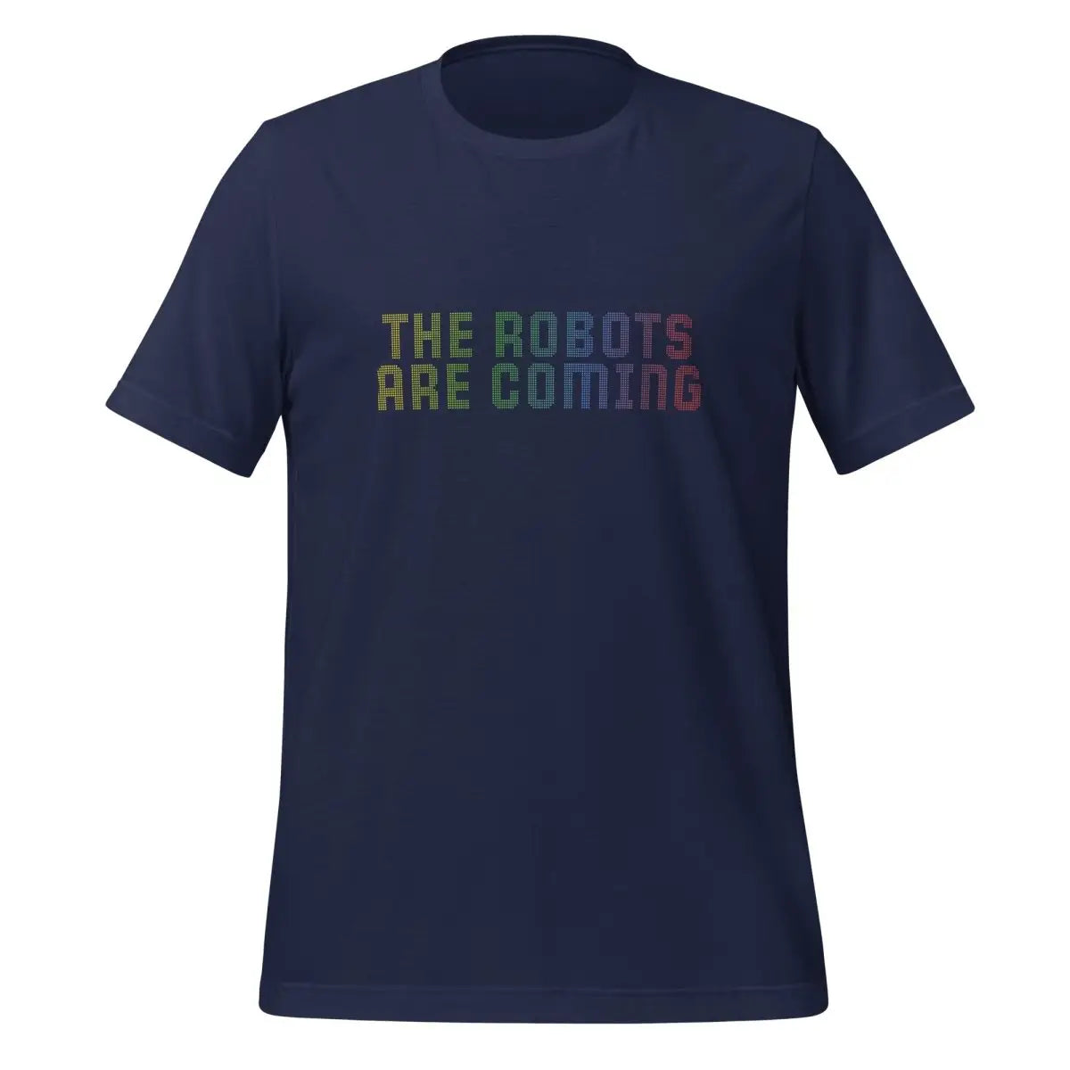 The Robots Are Coming Dots T-Shirt (unisex) - Navy / M