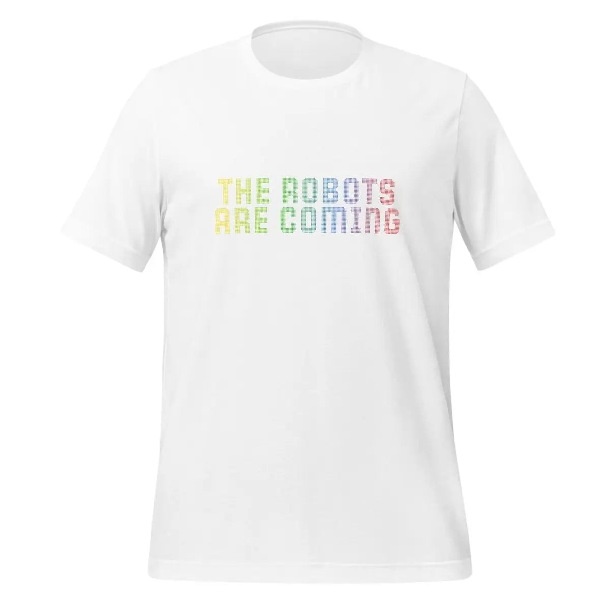 The Robots Are Coming Dots T-Shirt (unisex) - White / M