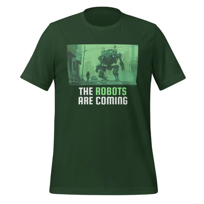 The Robots Are Coming (Green) T-Shirt 2.1 (unisex) - Forest / M