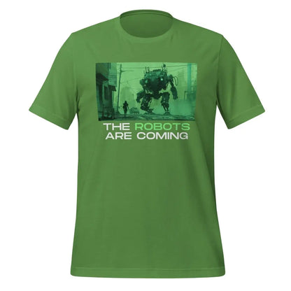 The Robots Are Coming (Green) T-Shirt 3.1 (unisex) - Leaf / M