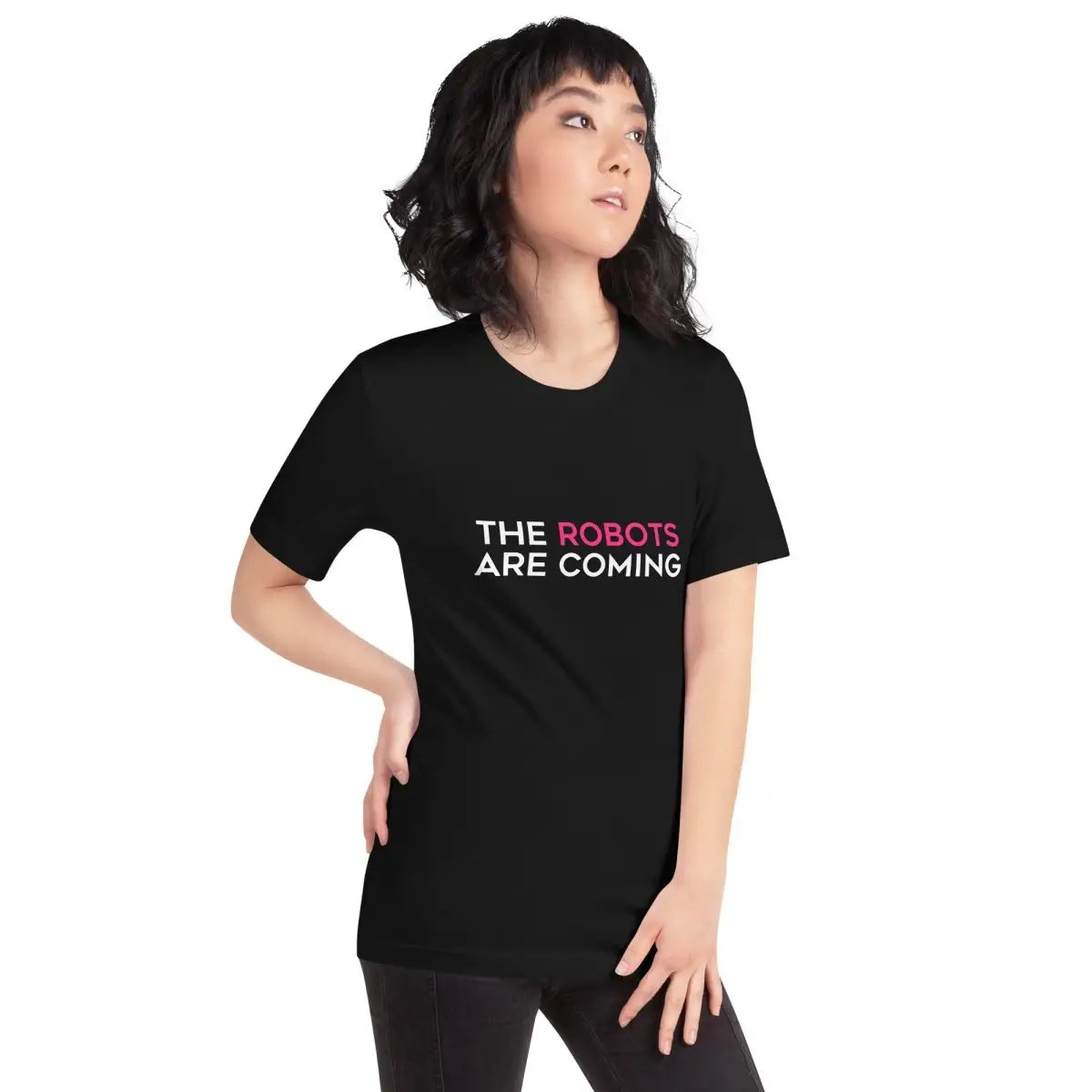 The Robots Are Coming (Pink) T-Shirt 1 (unisex)