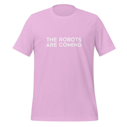 The Robots Are Coming T - Shirt 1 (unisex) - Lilac - AI Store