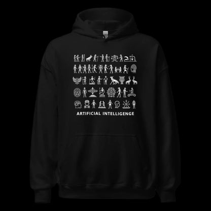 The Story of AI in Hieroglyphs Hoodie (unisex)