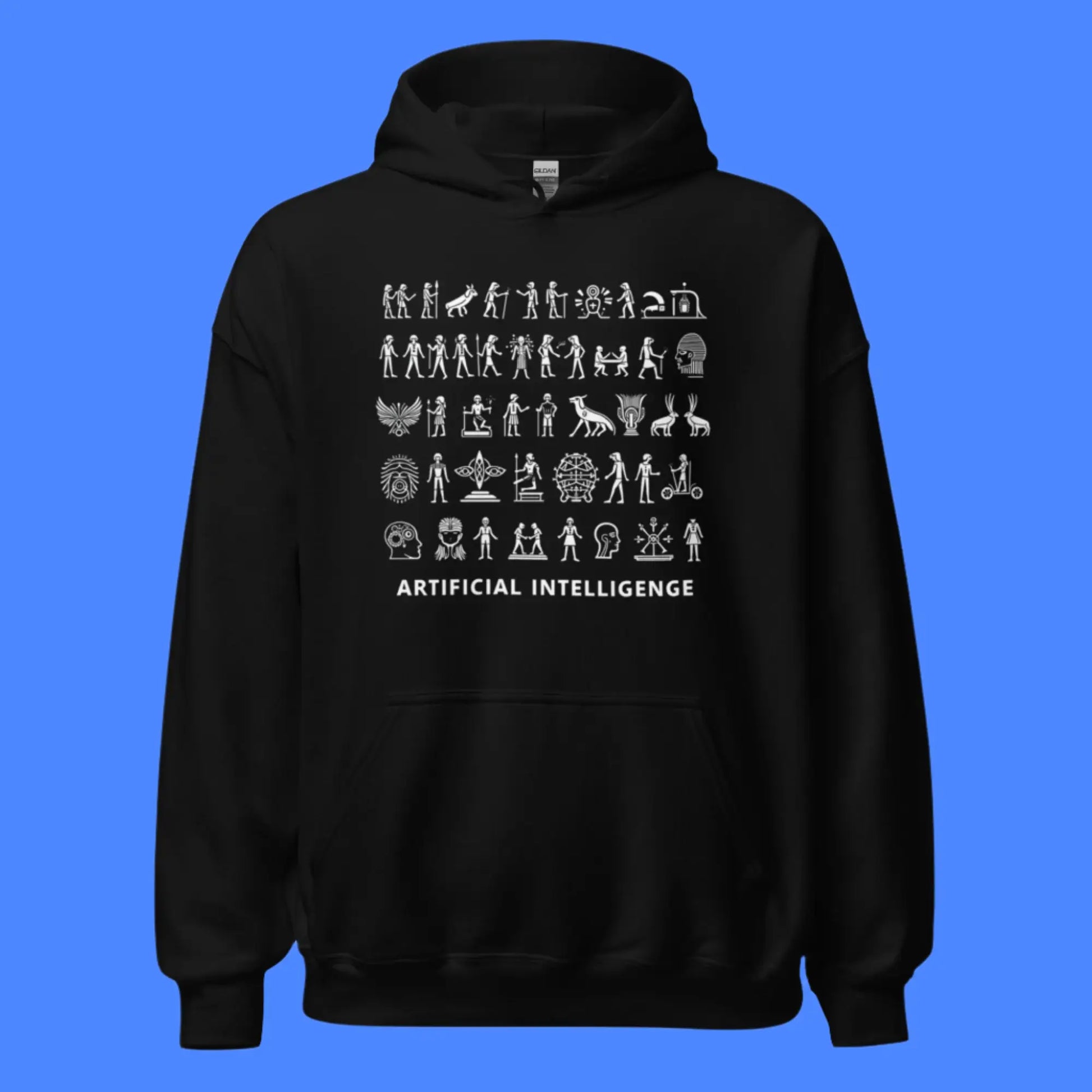 The Story of AI in Hieroglyphs Hoodie (unisex)