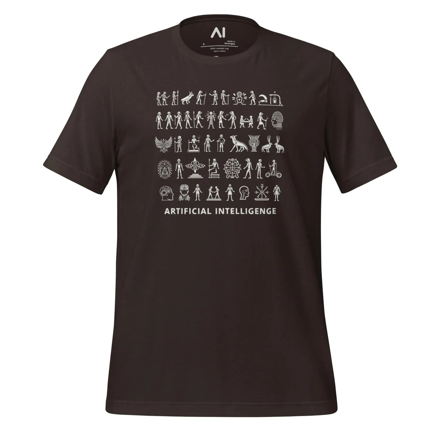 The the Story of Ai in Hieroglyphs T-shirt (unisex) Brown / m.