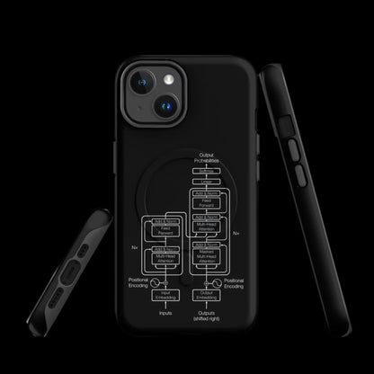 The Transformer Model Architecture on Black MagSafe® Tough Case for iPhone®