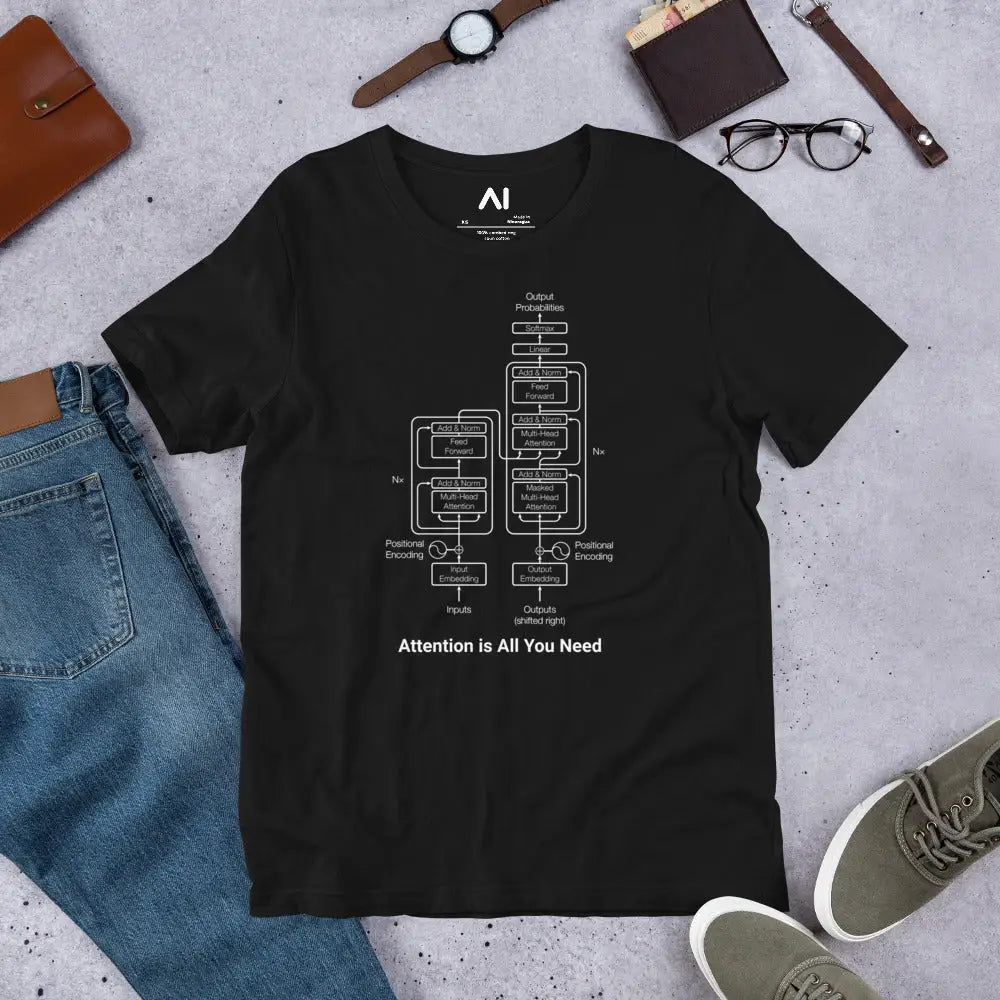 The Transformer Model Architecture T-Shirt 3 (unisex)